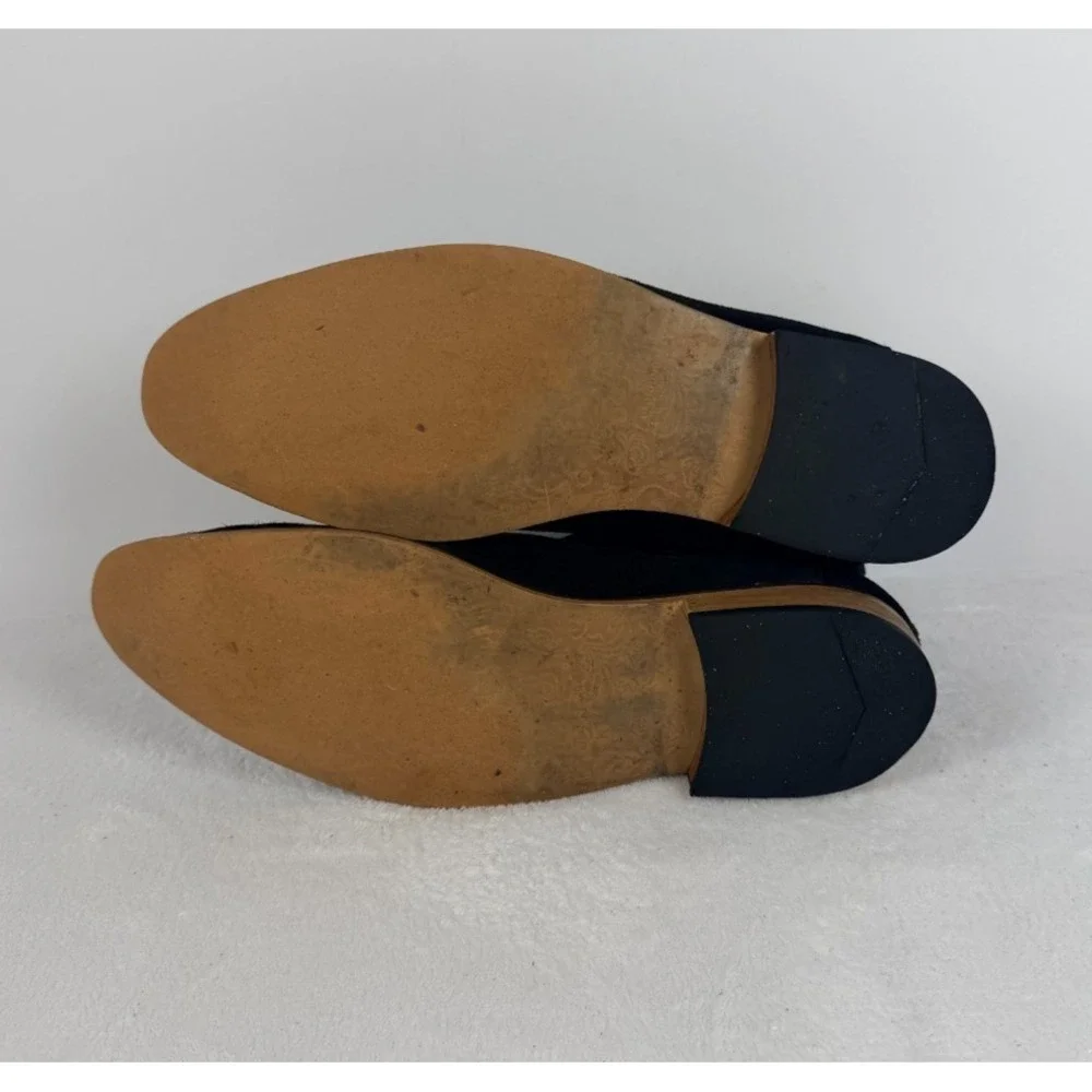 House of Hounds Men's Black Suede Buckle Chelsea Boots Portugal Sz 45 / US 12